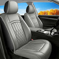 Fit TL Car Seat Covers for Acura TL 2004-2014 - Premium Leather, Waterproof, All-Weather, Airbag Compatible, Anti-Slip, Breathable, Easy Install, Seat Protectors, Full Set, Gray
