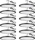 12 Pack 240W UFO LED High Bay Lights,120VAC IP66 Waterproof,40000LM 5000K Daylight, 1050W MH/HPS with Plug Commercial Bay Lighting for Barn,Gym,Factory,Warehouse,Shop,Workshop,Gym,Garage