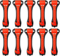 10 PCS Car Safety Hammer Emergency Escape Tool Auto Car Window Glass Hammer Breaker and Seat Belt Cutter Escape 2-in-1 for Family Rescue & Auto Emergency Escape Tools