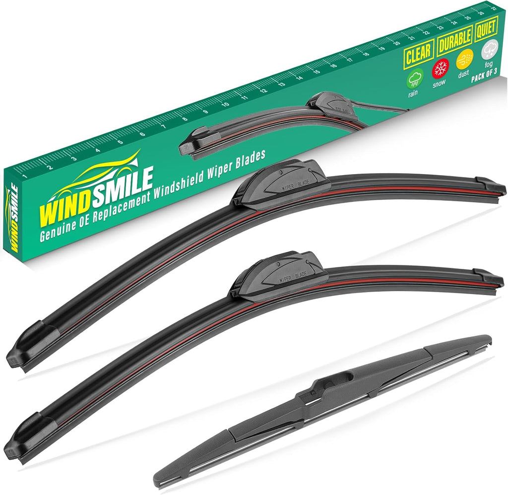 26" 16" 11" Windshield Wiper Blades Replacement for Kia Sportage 2017 2018 2019 2020 2021 2022 Premium All Weather Front Rear Wipers Set - OEM Quality (Pack of 3)