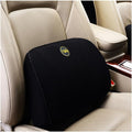 Heightening Wedge Car Seat Cushion Pad for Driving with Comfort Memory Foam, Curved Design Closely Adheres to The Lumbar Spine and Buttocks, Relieving Fatigue Broader Vision (Waist Cushion,Black)