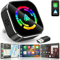Wireless CarPlay Adapter & Android Auto Wireless Adapter, 2-in-1 CarPlay Car Adapter Dongle, Convert Factory Wired Apple CarPlay to Wireless, Ultra-Mini Plug & Play, Includes USB C & USB-A