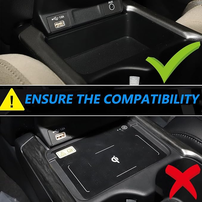 Wireless Car Charger Compatible with Honda CR-V/CRV Hybrid 2021 2022, 15W Qi Fast Charging Phone Charger Pad for 6th Gen Honda CR V Center Console Accessory Panel, Gift for Honda CRV Owners