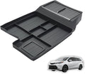 Lower Center Console Organizer for 2021-2026 Toyota Sienna, Soft Silicone Car Interior Storage Organizer with Multiple Compartments