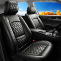 Fit RLX Car Seat Covers for Acura RLX 2013-2020 - Premium Leather, Waterproof, All-Weather, Airbag Compatible, Anti-Slip, Breathable, Easy Install, Seat Protectors, Full Set, Black