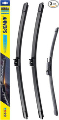 3 Wiper Front and Rear Wiper Blades for Mercedes-Benz GLC 300 16-21/GLC63 AMG 17-21, OE Original Style (22″/22″ Front/12″ Rear) For My Car
