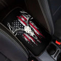 Deer Skull Print Car Center Console Pad American Flag Print Armrest Seat Box Cover Protector for Auto Interior Decor Dust-Proof Universal Neoprene Armrest Pad