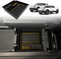 BestEvMod Center Console Organizer Tray Compatible with 2022-2025 2026 Rivian R1T/R1S Removable Coin Holder Armrest Storage Box ABS Material with PVC Trim Accessories (V3 Yellow)