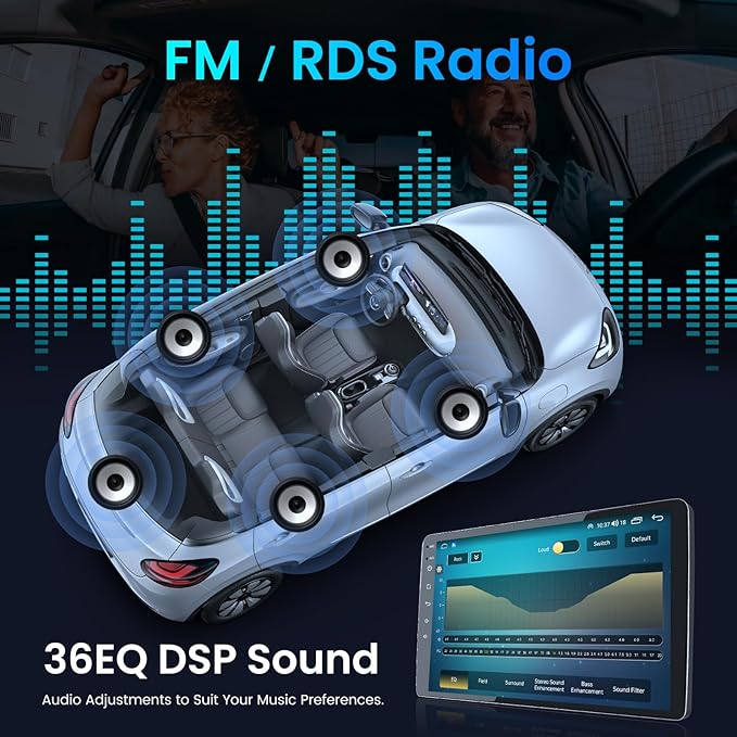 8Core+64G ROM Car Radio for Dodge Ram 1500 2500 3500 2009-2012: Android 13 Car Stereo for Ram 1500 Radio Upgrade with Wireless CarPlay Android Auto FM AM Audio HiFi DSP Bluetooth 5GWiFi