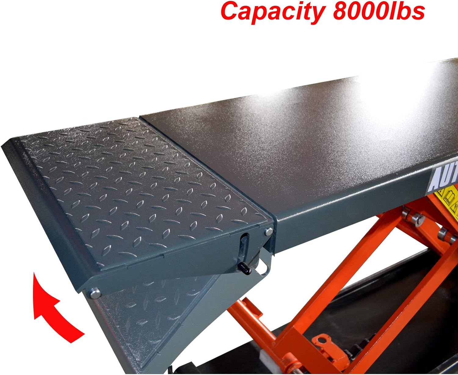 Mid Rise Scissor Lift 8000lbs Penumatic Release Auto Lift 220V/1PH Automotive Lift for Home Shop Garage