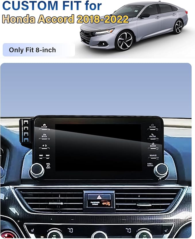 Phone Holder for Honda Accord 2018 2019 2020 2021 2022 Accessories 8-Inch Screen Fixed Clip, Car Magnetic Phone Mount Compatible with MagSafe, Strong Magnets Fast Wireless Charger Cell Phone Base