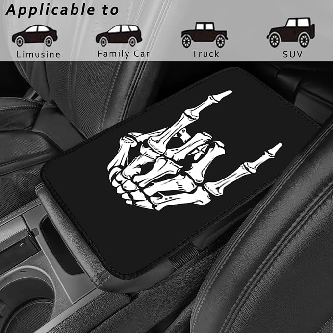 Afro Women Vehicle Center Console Armrest Cover Pad,Black Kind Girl Car Accessories Middle Console Cushion Pad,Auto Arm Rest Mat Decor African American Women Gifts for Most Vehicle SUV Truck