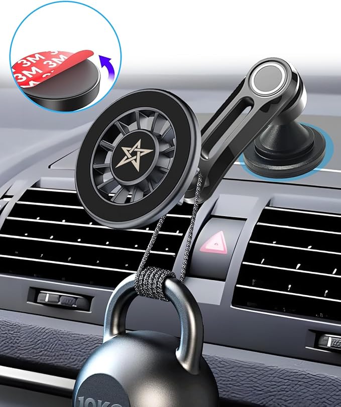 for Mag-Safe Car Mount - 360° Rotation Strong Magnetic Phone Holder for Car Dashboard, for iPhone 16 15 14 13 12 Plus Pro Max and Mag-Safe Phone Case Bracket Car Accessories