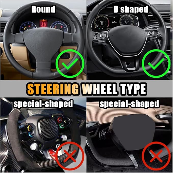 Bling Soft Leather Steering Wheel Cover, 15 Inch Colorful Rhinestones Auto Elastic Protector with Crystal Diamond for Women Girls, Car Accessories for Most Cars, SUVs (White)