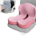 Back and Seat Cushion, Soothe+Cushion,Car Seats with Lumbar Support,Memory Foam Non Slip Skin with Back Support for Office Chair, Car (Color Matching C)