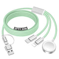 Travel Essentials for Apple Watch Charger,iPhone Charger,3 in 2 Type C/L/Magnetic Fast Charging Cable,Multi Charging Cable Portable Designed for iWatch Series,iPhone 17-11,Galaxy S26-S21,Car-5FT