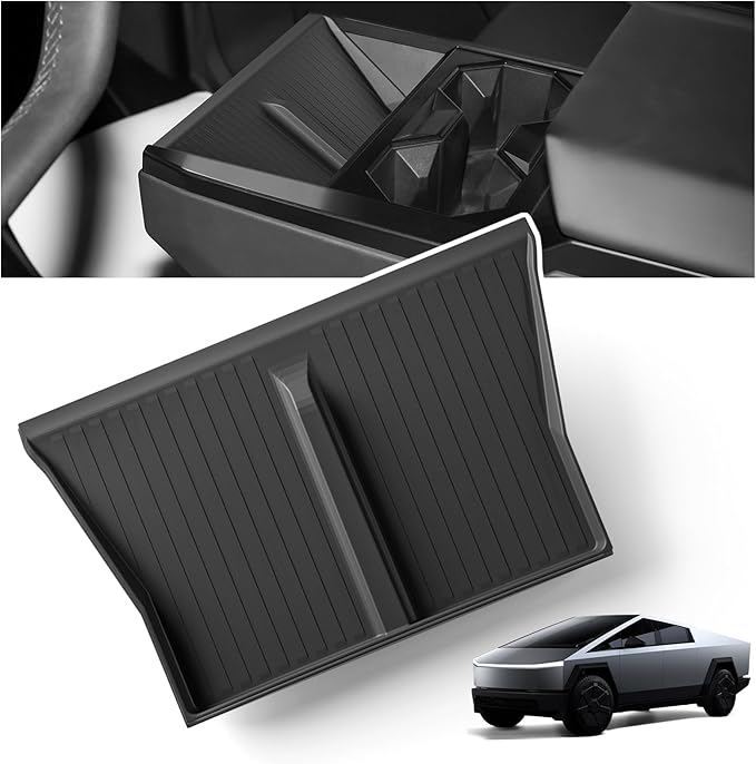 Tesla Cybertruck Wireless Charging Mat – Anti-Slip Silicone Protector for Charging Pad, Compatible with Tesla’s Built-In Wireless Charging, Prevents Scratches & Slippage