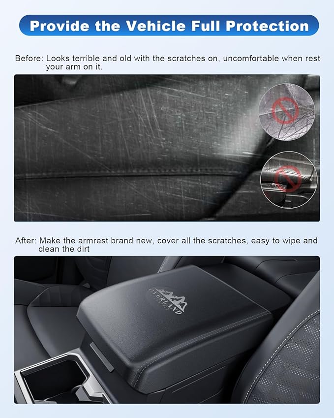 CDEFG for 2025 2026 Toyota 4Runner Center Console Cover with Hidden Storage for 2025 2026 Toyota 4Runner Accessories Armrest Cover 2025 2026 4Runner Middle Console Pad with Magnets Secret Box
