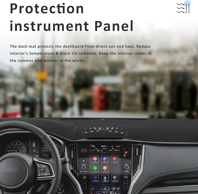 auovo Dashboard Cover Mat Compatible with Subaru Outback Accessories 2020-2024 Anti-Slip Dash Cover Dash Carpet Cover Sunshield Protector