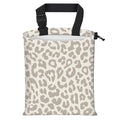 Car Trash Bag Large Hanging Can for Back of Seat, Cute Waterproof Car Garbage Bag for Vehicle, Travelling, Outdoor Cute Gray Leopard