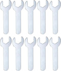 HARFINGTON 10pcs Small Wrench 14x70x1.5mm Metric U-Shaped Single Open Ended Spanner Super Thin Flat Head Galvanizing Wrench for Automotive Repair Furniture Assembly