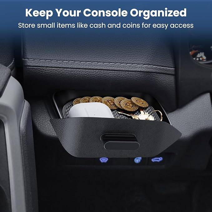 DIAMOOKY Upgraded Center Console Organizer Compatible with Toyota RAV4 2025 2024 2023 2022 2021 2020 2019 Interior Accessories, Drivers Side Cubby Drawer Organizer Storage Box