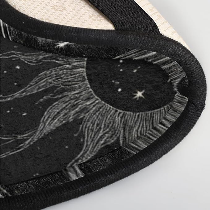 Starry Sky Car Armrest Cover - Soft Long Plush Auto Center Console Pad, Universal Fit Constellation Car Armrest Cushion, Non-Slip Washable Dark Car Interior Decor Accessories for SUV Truck Sedan