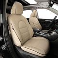 EKR Camry Seat Covers for Toyota Camry L, LE, SE 2018-2024 & SE Nightshade 2020-2024,(Not for Hybrid) Leather Car Seat Cover Full Set for Trucks SUV-Faux Leather (Beige)