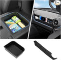 Autorder 2PCS Center Console Organizer for 2024-2026 Toyota Land Cruiser Prado 250 LC250 Accessories Armrest Storage Box Silicone Dash Organizer Center Console Insert Tray with Anti-Slip Mat