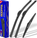 3 wipers Replacement for 2010-2015 Hyundai Tucson, Windshield Wiper Blades Original Equipment Replacement - 26"/16"/12" (Set of 3) U/J HOOK