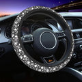 Funny Dog Paw Steering Wheel Cover, Cute Anti-Slip Breathable Car Accessories Interior Elastic Steering Wheel Cover for Men Women Gifts Fit Auto, SUV Vans Truck Universal 14.5-15 Inch