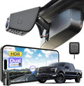 mangoal 4K Front & 2K Rear 2 Channel HDR Dash Cam, Dual STARVIS 2 IMX678 IMX675, Custom Fit for Ford F150 2018-2026 F250/F350 Super Duty 2020-2026(Model A), 5GHz WiFi, GPS, 128GB Card