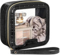 PACKISM Clear Makeup Bag - TSA Approved Toiletry Bag for Carry-on & Checked Luggage, Water Resistant Car Storage Organizer with Reinforced Seams