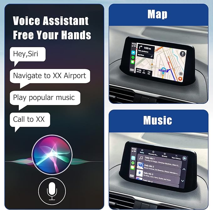 HMYC Mazda Wireless Carplay Retrofit Kit, TK78-66-9U0C OEM USB Hub Fits to MZD Connect System Compatible with Mazda 2/3/6/CX3/CX5/CX9/MX5 2014-2020(Only Supporting Wireless Carplay NO Android Auto)