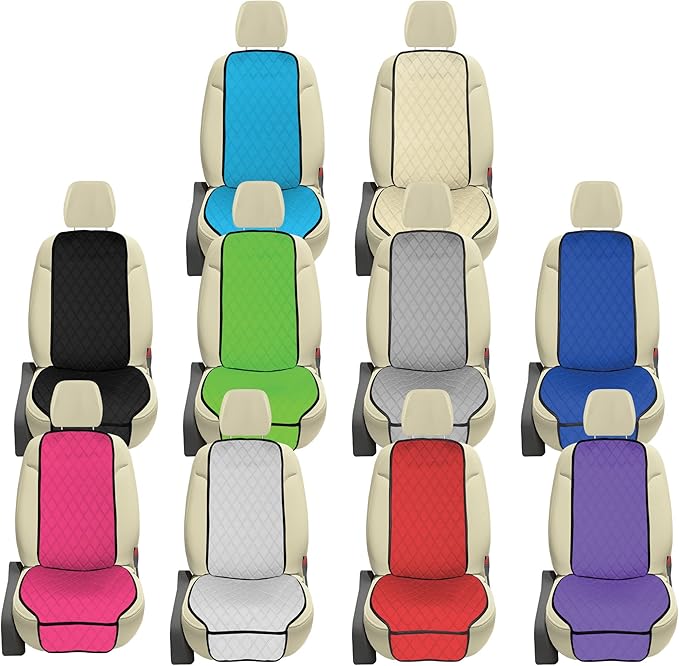 FH Group Car Seat Cushion – Neosupreme Single Front Seat Cover with Front Pockets, Airbag Compatible, Universal Fit Car Seat Cushion for Driver or Passenger Seat, SUV, Truck, Sedan & Van – Purple