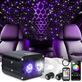 Starlight Headliner Kit,Twinkle + Music Sync Dual Color Fiber Optic Star Ceiling Lights with APP Remote Control, RGBW Star Lights for Car/Home Ceiling Decor, 1300pcs 9.8ft