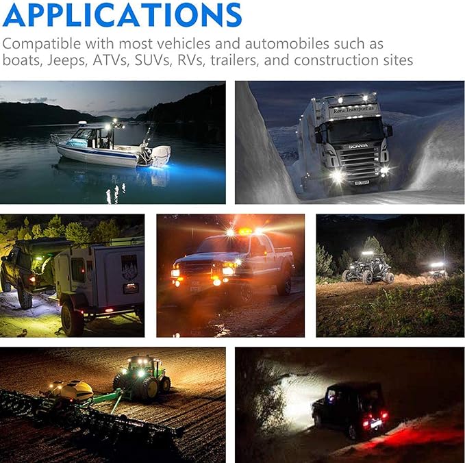 AUXTINGS 45 inch 612W LED Light Bar Triple Row Spot Flood Combo Beam Off Road Lights Waterproof Work Light with Wiring Harness for Jeep Trucks SUV ATV UTV Boat Lights, 12V 24V
