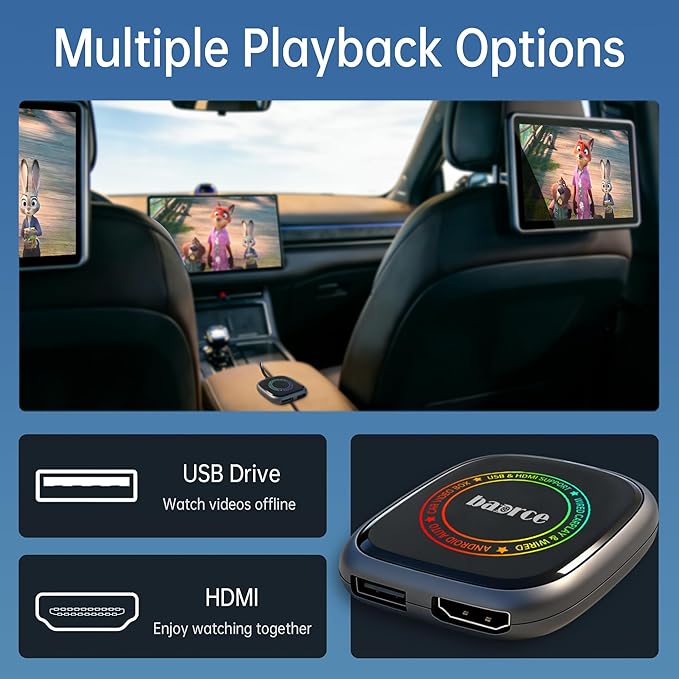 Magic Box 3.0 Max 2026 Upgrade - 32G Car Streaming Device with Netflix, YouTube, Disney+, Wireless Apple CarPlay & Android Auto Adapter, Support HDMI Output & USB Drive, for OEM Wired CarPlay Cars