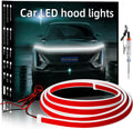 YM E-Bright Exterior Led Lights for Car Hood Light Strip Waterproof Dynamic Scan Start Up Hoodbeam Kit Neon Knight Rider Led Scanner Daytime Running Lights for Cars,Truck,SUV,12V White 79inch,1 Set
