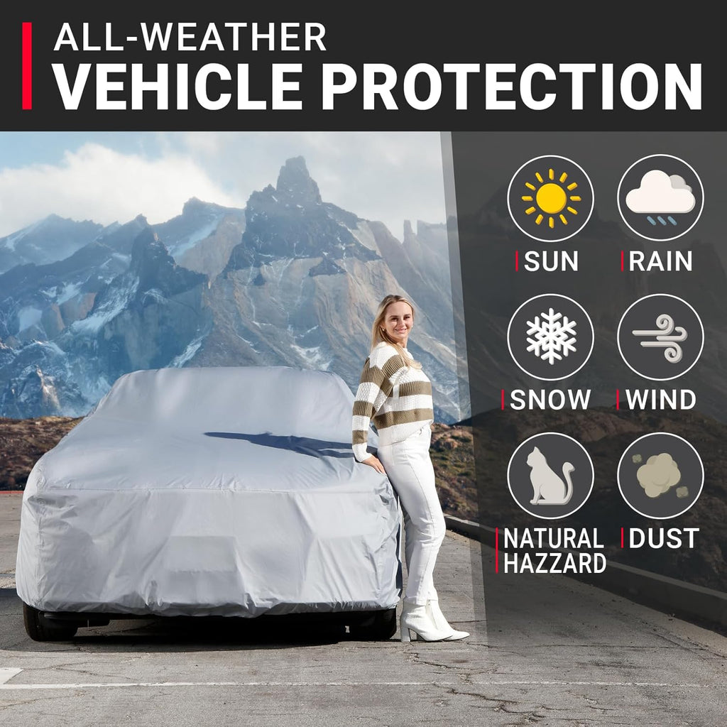 iCarCover Premium Car Cover for 1969-1976 Porsche 914 Heavy Duty Waterproof All Weather Automobiles Custom Fit Indoor Outdoor UV Snow Protection Covers with Straps and Bag