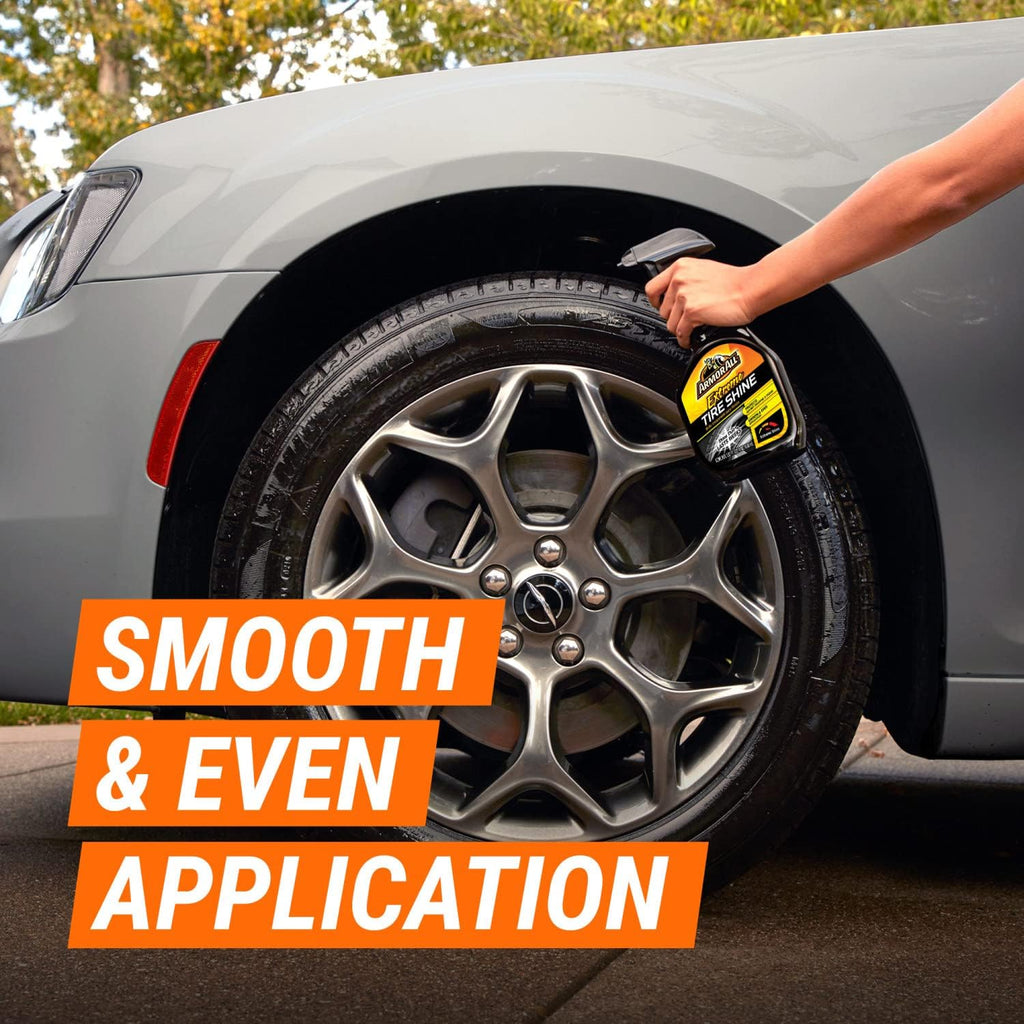 Armor All Extreme Tire Shine Spray , Tire Cleaner and Shine, 22 Fl Oz Each, 6 Pack