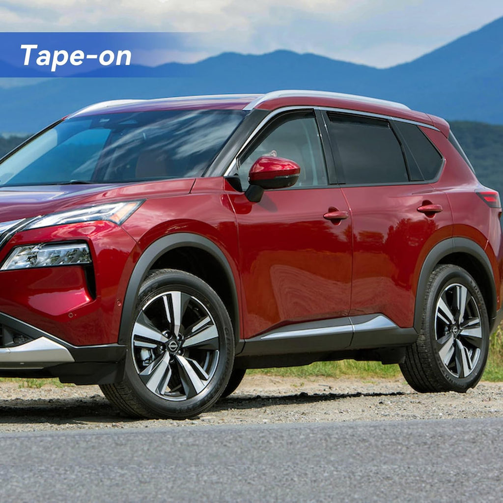 Window Visors Rain Guards for 2021-2025 Nissan Rogue, Out-Channel Window Vent Wind Deflectors Visors Shades for 21-25 Rogue (Not for Nissan Rogue Sport & Select)