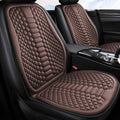 Car Seat Cushion Front Seat, Breathable Lumbar Support Car Seat Cushion for Long Sitting, Non-Slip Car Seat Pad (Coffee)