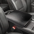 INTGET Car Center Console Armrest Cover for 2022 2023 Dodge Ram 1500 2500 3500 Accessories 2019 2020 2021 Arm Rest Box Lid Protector Pad Cushion Dog Seat Cover (Black with Carbon Fiber Texture)