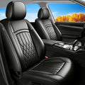 Fit Palisade Car Seat Covers for Hyundai Palisade 2020-2026 - Premium Leather, Waterproof, All-Weather, Airbag Compatible, Breathable, Easy Install,Only 2 Front seat Covers, Black