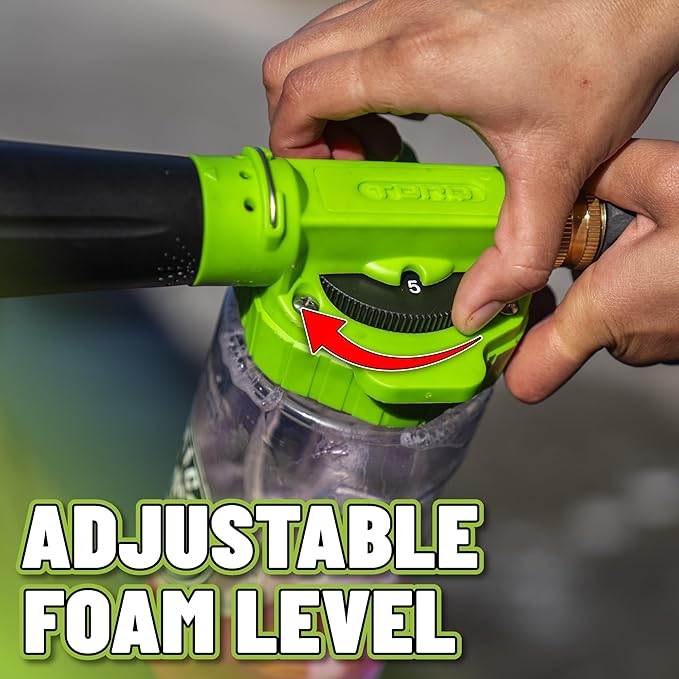 Chemical Guys Foam Blaster 6 Car Wash Gun, Chemical Guys Foam Gun, and Chenille Scratch-Free Microfiber Wash Mitt - Connects to Any Garden Hose for Thick Suds - Safe for Cars, Trucks, SUVs - 2 Items