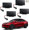 LOWEEY 4K Car Door Lights Logo Projector, Premium Accessories Compatible with All Tesla Model Y Juniper Model 3 Highland X S, OEM Style Ultra-Bright No Fade 3D Laser Puddle Welcome Ghost Light(4 Pack)