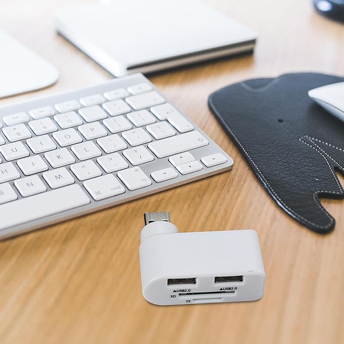 Rotatable USB Hub – ABS 4.5x5.5x2cm | USB Hub, 4 Port Mini USBs Extender with 480Mbps High Speed Data Transfer and Rotating Design | Multifunctional Splitter for Notebook Laptop Tablet Car Use