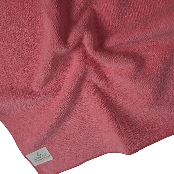 Gleamax™ Microfiber Cleaning Cloth 36 Pack (16x16 in Approx./40×40 cm) - 320 GSM Lint-Free, Streak-Free Multipurpose Towels for Kitchen, Glass, Dusting & Car Interior – Reusable, 4 Colors