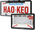 Backup Camera for Car 7 Inch HD 1080P Front Rear View Monitor kit License Plate Frame Camera with Night Vision, Waterproof DIY Grid Lines for Truck/RV/Tractor/Semi-Trailers/Pickup H9